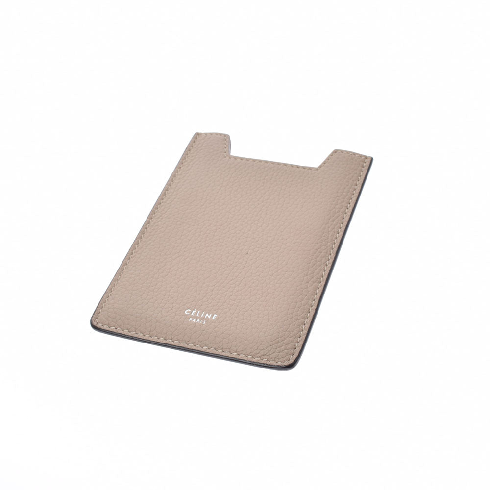 未使用　CELINE ケース ベージュ セリーヌ小物ケース ベージュ ユニセックス カーフ パスケース