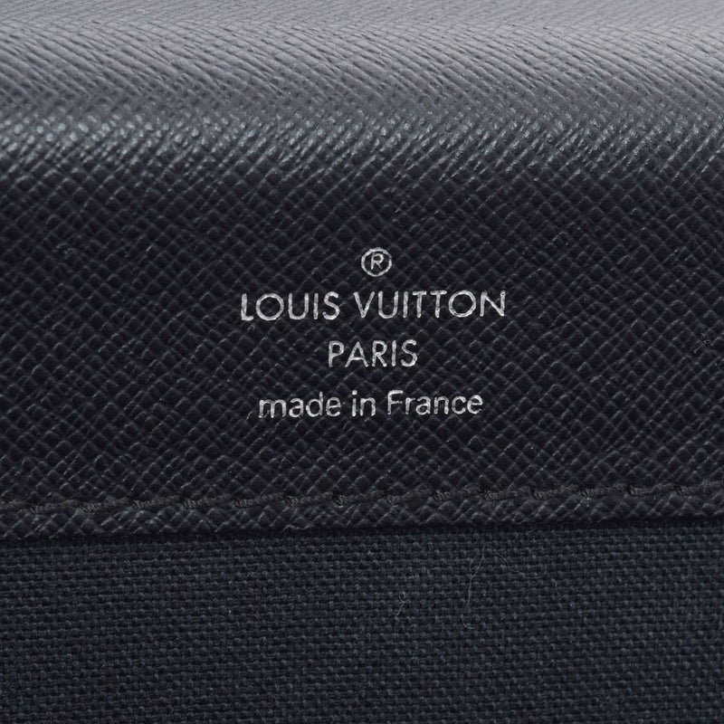 LOUIS VUITTON Louis Vuitton Taiga Lobst 1 Aldwise (Black) M31052 Men's Leather Business Bag B Rank used Ginzo