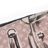 LOUIS VUITTON Louis Vuitton Bandob Trunk Pink M73965 Ladies Silk 100% Scarf AB Rank Used Ginzo