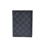 LOUIS VUITTON Louis Vuitton Damier Graphit Couvertur Carnet PM Black N63141 Men's Dami Graphit Canvas Notebook Cover A Rank used Ginzo