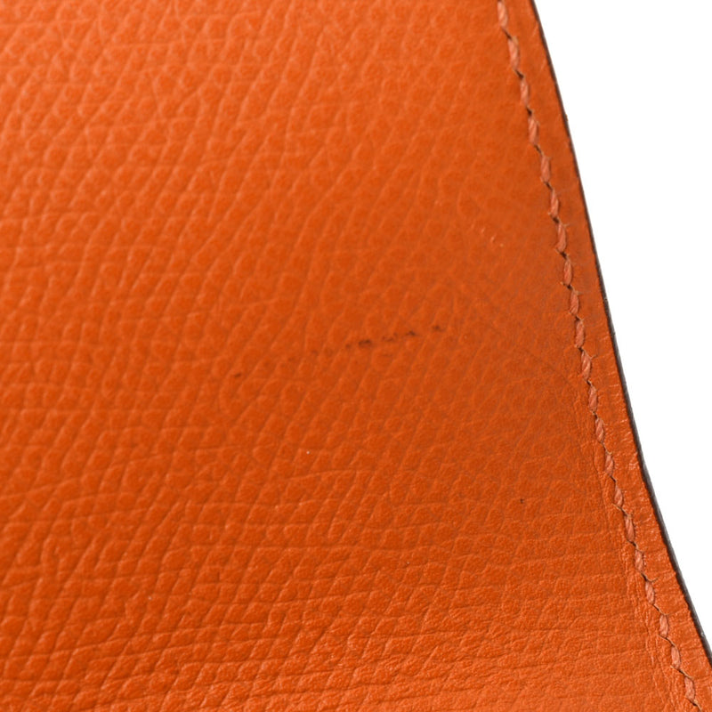 HERMES Hermes Sack Adepesh 27 Handbag Orange Silver Bracket □ I engraved (around 2005) Unisex Epson Business Bag A Rank used Ginzo