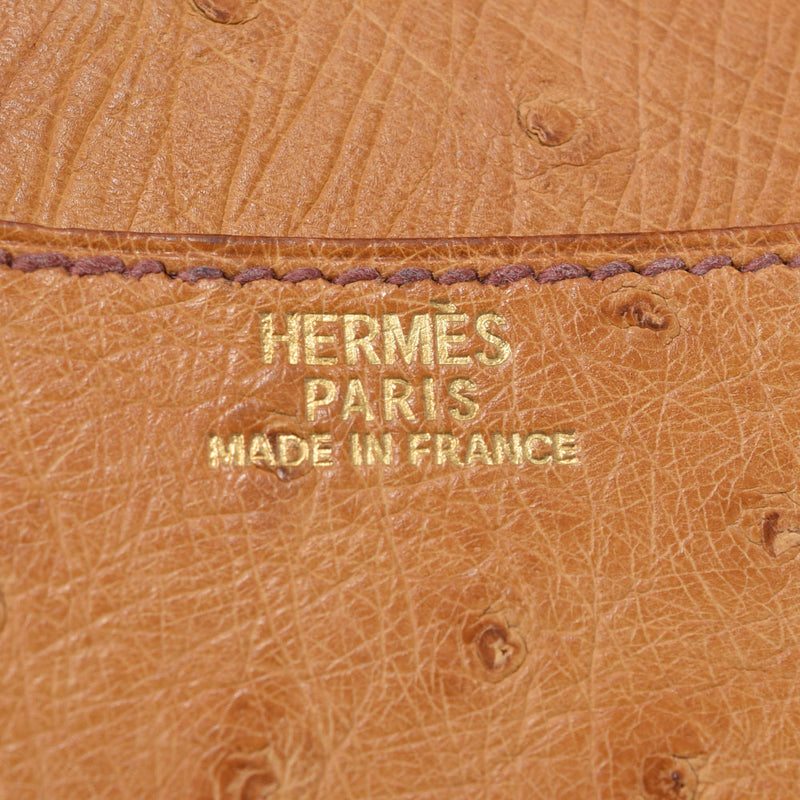 HERMES Hermes Agenda Chess Nuts □ A engraved (around 1997) Unisex Ostrich Notebook Cover A Rank Used Ginzo