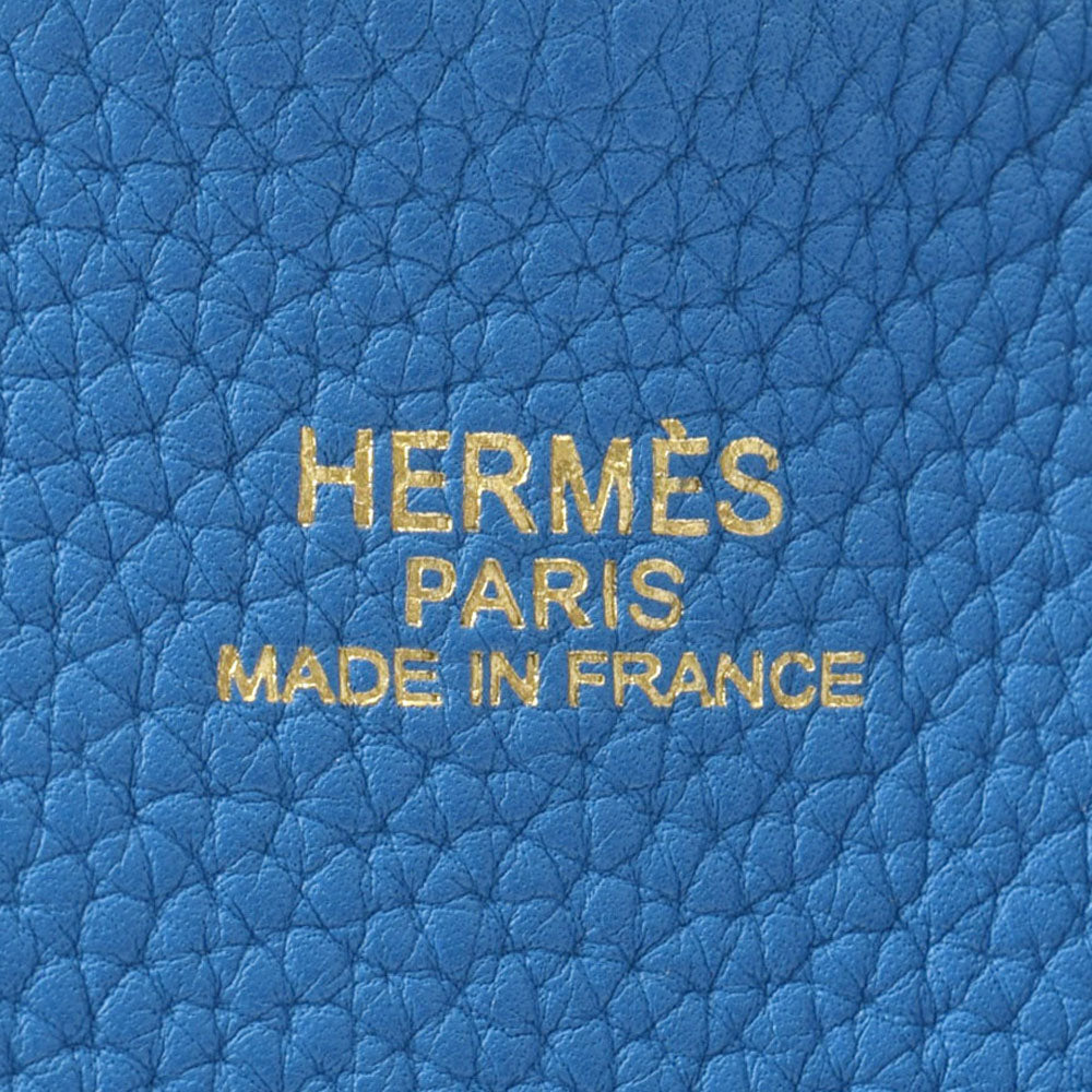 エルメスドゥブルセンス 45 リバーシブル ブルー/トゥルティエール