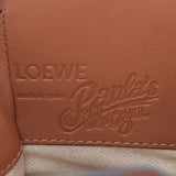 Loewe Loewe Hummock迷你绘图器水百合百合图案茶/白色女士Canvas Canvas Calf 2way Bag A级二手Ginzo