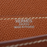 HERMES Hermes Kelly de Pesh 34 Cognac Silver Bracket □ J engraved (around 2006) Men's Epson Business Bag A Rank used Ginzo