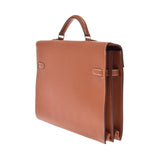 HERMES Hermes Kelly de Pesh 34 Cognac Silver Bracket □ J engraved (around 2006) Men's Epson Business Bag A Rank used Ginzo