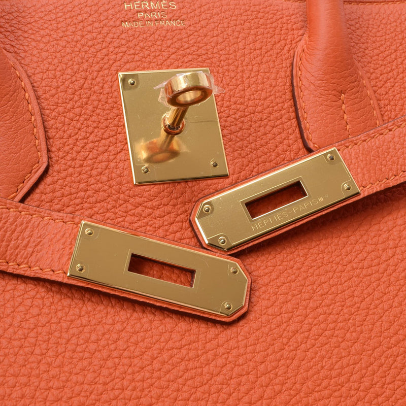 HERMES Hermes Birkin 35 Hougold metal T -engraved (around 2015) Ladies Togo Handbag A Rank used Ginzo