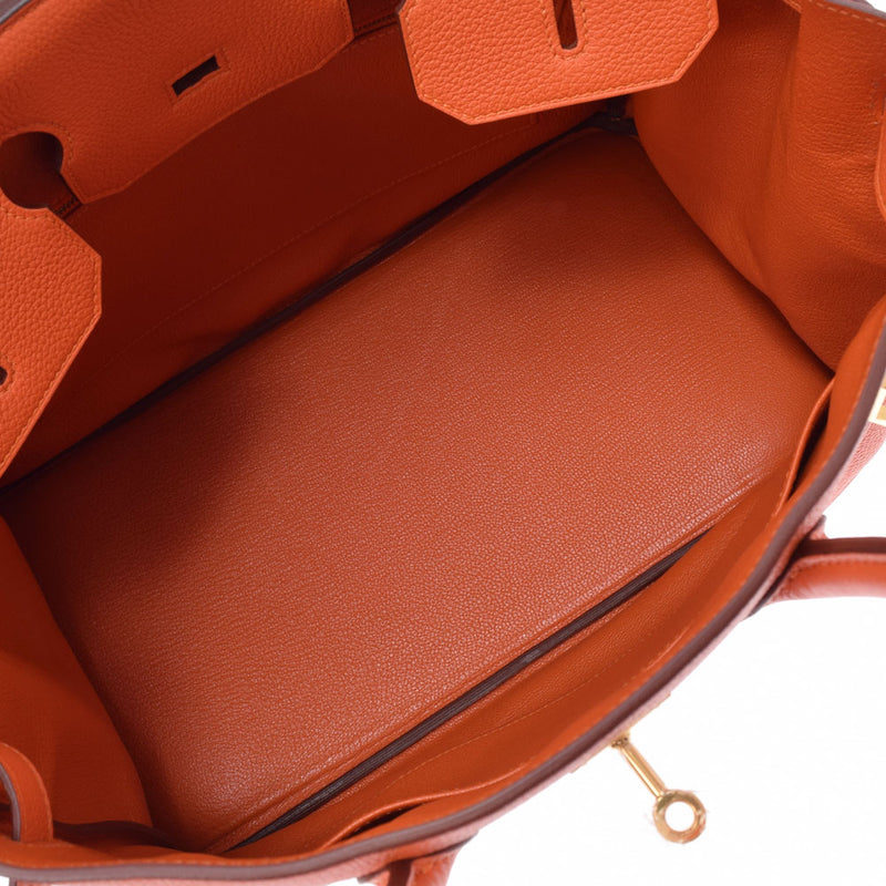 HERMES Hermes Birkin 35 Hougold metal T -engraved (around 2015) Ladies Togo Handbag A Rank used Ginzo