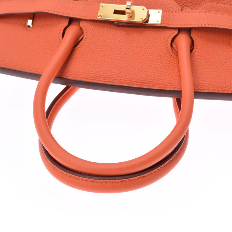 HERMES Hermes Birkin 35 Hougold metal T -engraved (around 2015) Ladies Togo Handbag A Rank used Ginzo