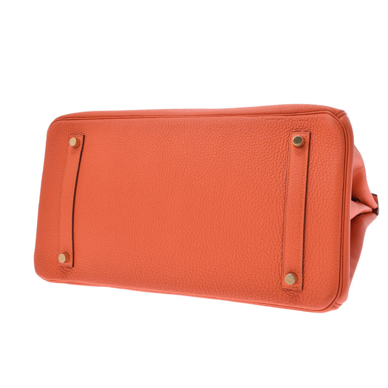 HERMES Hermes Birkin 35 Hougold metal T -engraved (around 2015) Ladies Togo Handbag A Rank used Ginzo