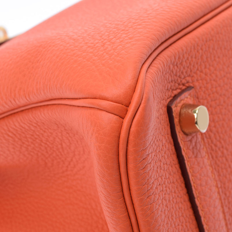 HERMES Hermes Birkin 35 Hougold metal T -engraved (around 2015) Ladies Togo Handbag A Rank used Ginzo