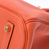 HERMES Hermes Birkin 35 Hougold metal T -engraved (around 2015) Ladies Togo Handbag A Rank used Ginzo