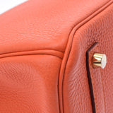 HERMES Hermes Birkin 35 Hougold metal T -engraved (around 2015) Ladies Togo Handbag A Rank used Ginzo
