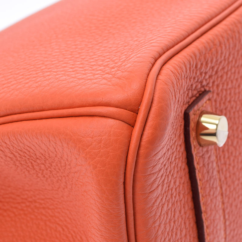 HERMES Hermes Birkin 35 Hougold metal T -engraved (around 2015) Ladies Togo Handbag A Rank used Ginzo