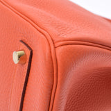 HERMES Hermes Birkin 35 Hougold metal T -engraved (around 2015) Ladies Togo Handbag A Rank used Ginzo