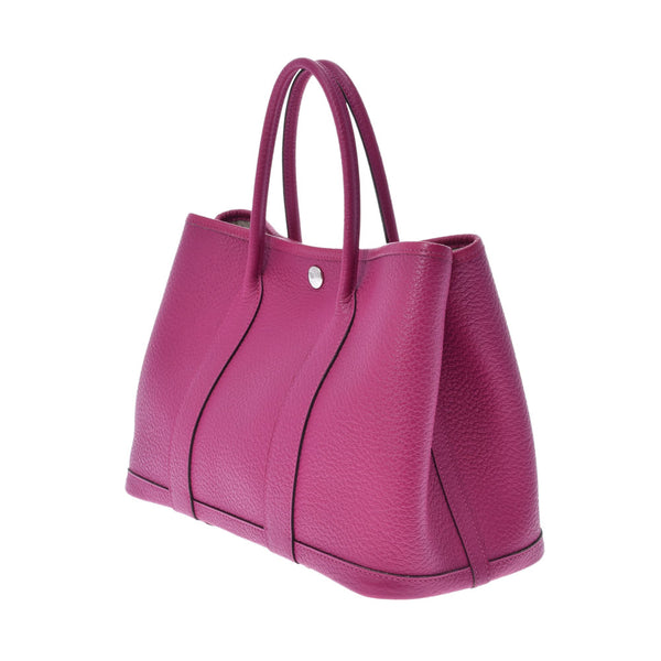 HERMES エルメス ガーデンパーティ TPM ローズパープル C刻印(2018年頃) レディース ヴァッシュカントリー ハンドバッグ ABランク 中古 銀蔵