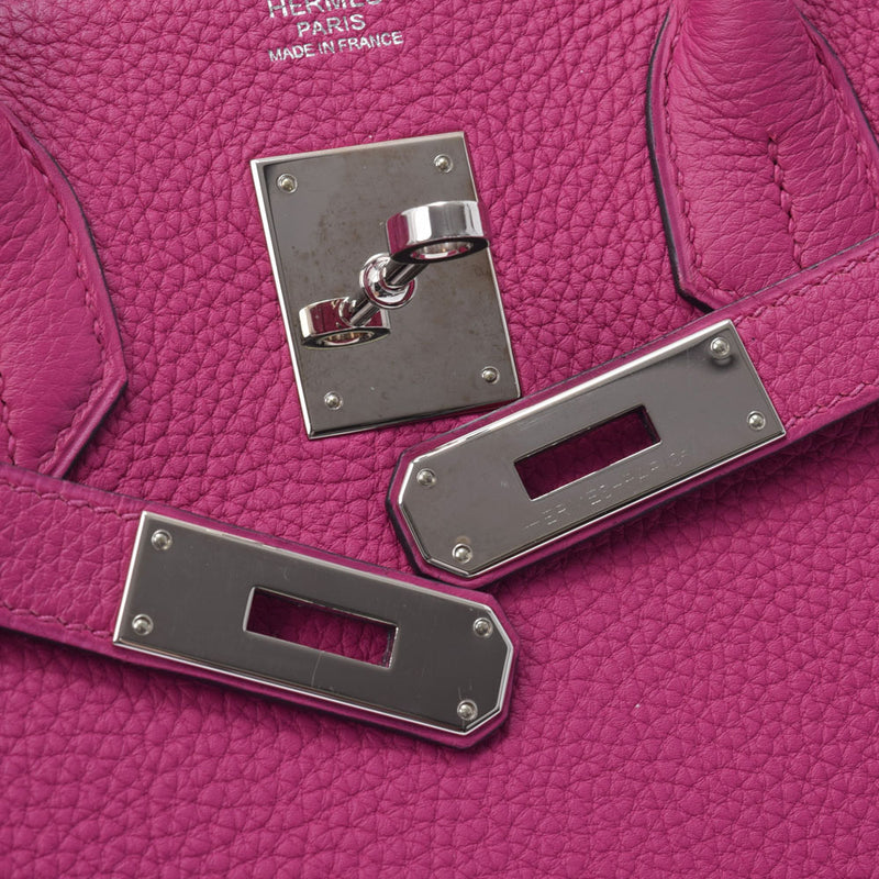 HERMES エルメス バーキン 30 ローズパープル シルバー金具 C刻印(2018年頃) レディース トゴ ハンドバッグ Aランク 中古 銀蔵