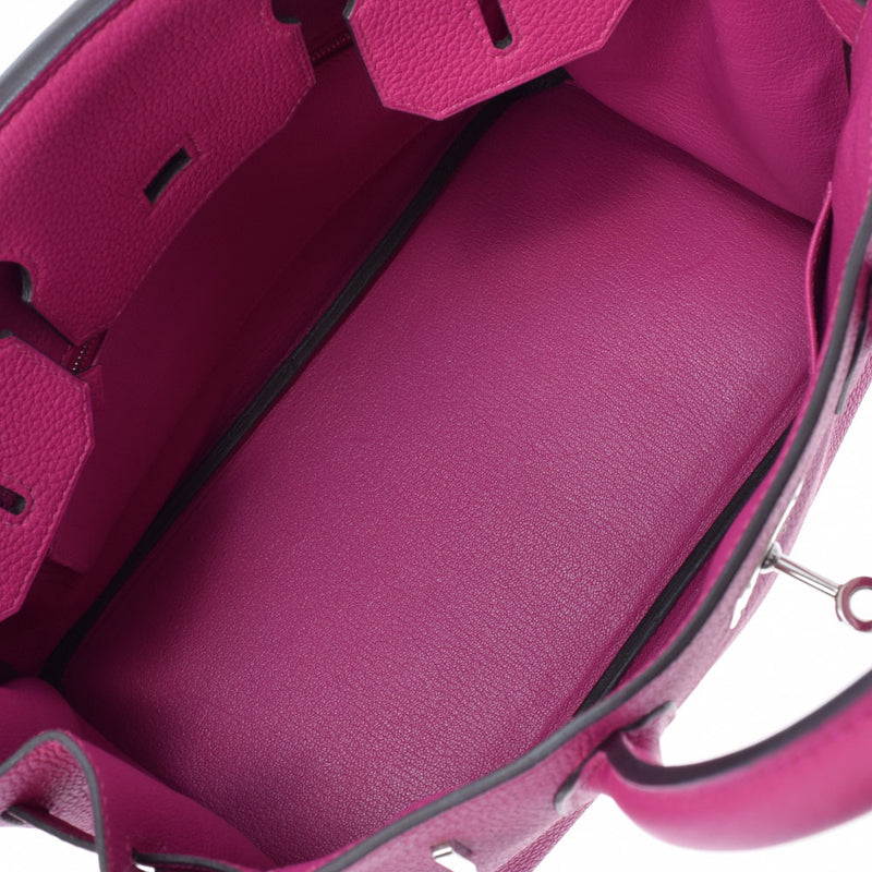 HERMES エルメス バーキン 30 ローズパープル シルバー金具 C刻印(2018年頃) レディース トゴ ハンドバッグ Aランク 中古 銀蔵