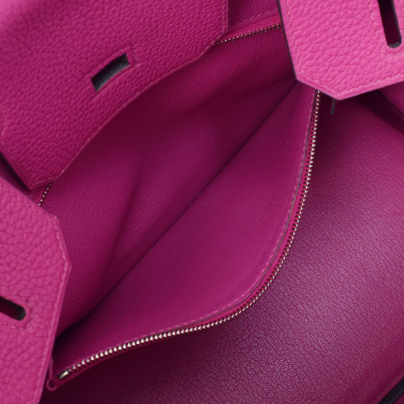 HERMES エルメス バーキン 30 ローズパープル シルバー金具 C刻印(2018年頃) レディース トゴ ハンドバッグ Aランク 中古 銀蔵