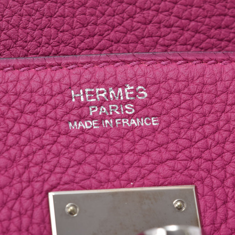 HERMES エルメス バーキン 30 ローズパープル シルバー金具 C刻印(2018年頃) レディース トゴ ハンドバッグ Aランク 中古 銀蔵