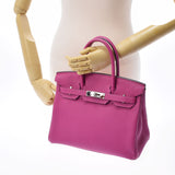 HERMES エルメス バーキン 30 ローズパープル シルバー金具 C刻印(2018年頃) レディース トゴ ハンドバッグ Aランク 中古 銀蔵