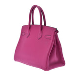 HERMES エルメス バーキン 30 ローズパープル シルバー金具 C刻印(2018年頃) レディース トゴ ハンドバッグ Aランク 中古 銀蔵