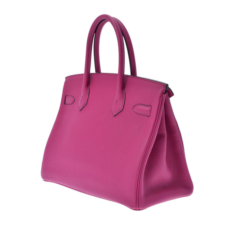 HERMES エルメス バーキン 30 ローズパープル シルバー金具 C刻印(2018年頃) レディース トゴ ハンドバッグ Aランク 中古 銀蔵