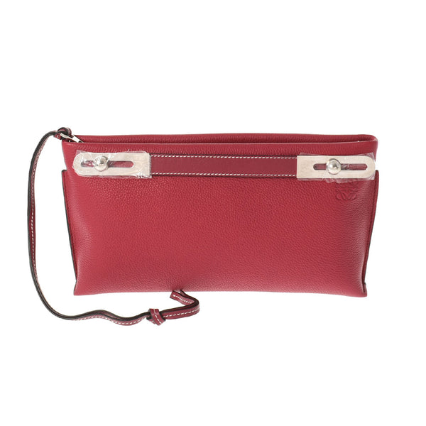 LOEWE Loewe Small Handbag Clutch Bag Raspberry 327.12.ks28-7330 Ladies Calf 3WAY Bag Unused Ginzo