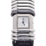 CARTIER Cartier de Clay WT000730 Ladies SS/Leather Watch Quartz Silver Dial A Rank Used Ginzo