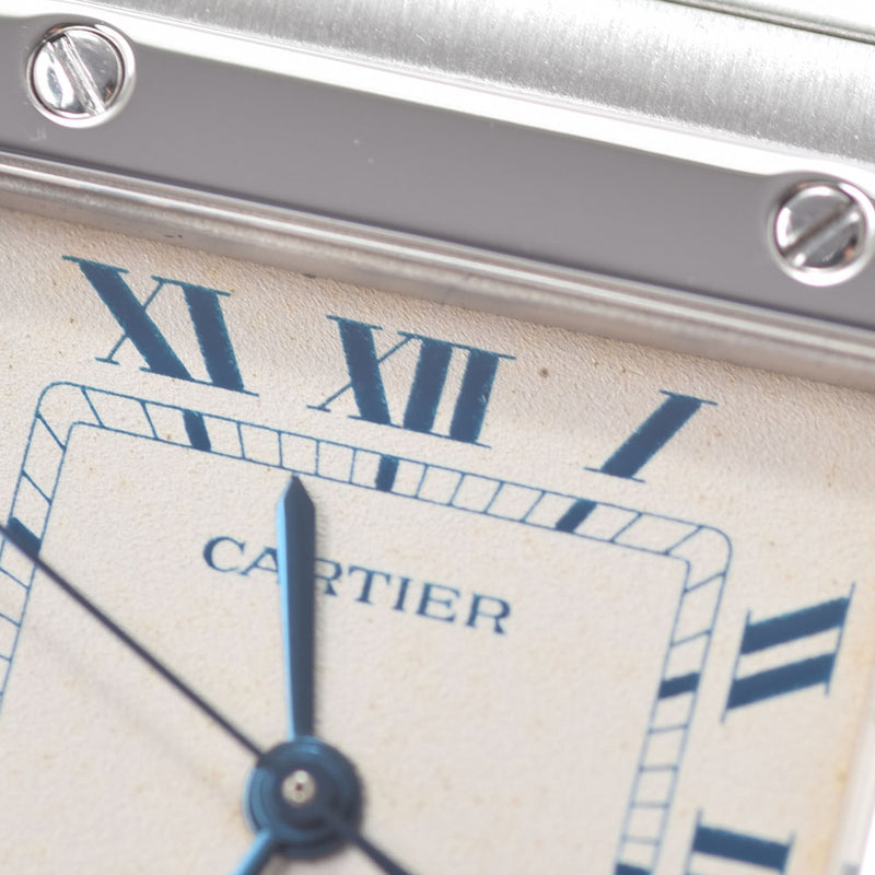 CARTIER カルティエ サントス ガルベLM W20018D6 ボーイズ SS 腕時計 クオーツ シルバー文字盤 Aランク 中古 銀蔵