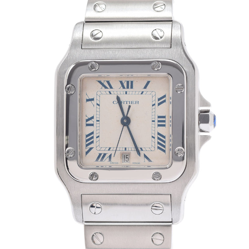 CARTIER カルティエ サントス ガルベLM W20018D6 ボーイズ SS 腕時計 クオーツ シルバー文字盤 Aランク 中古 銀蔵