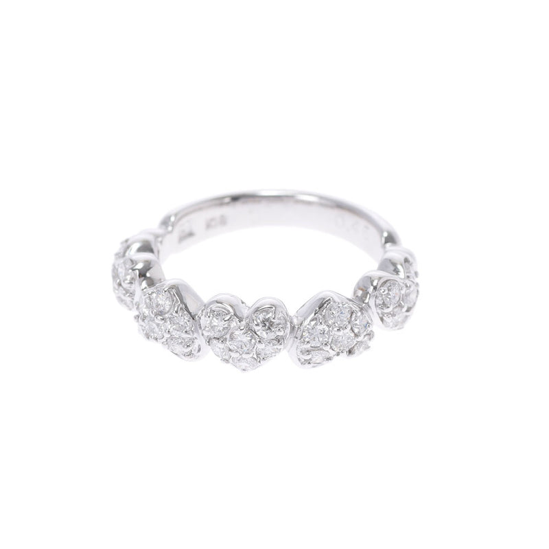 Ponte Vecchio Pontevekio Pinky Ring Diamond 0.45ct 2女士K18WG戒指 /戒指A级使用Ginzo
