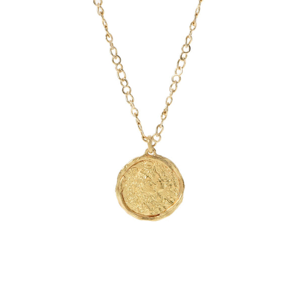 Others UNOAERRE [Unoele] Coin K21.6 Ladies K18YG Necklace A Rank used Ginzo