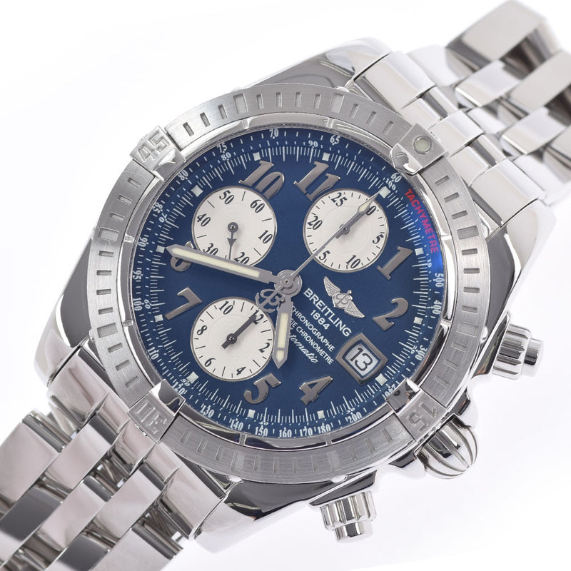 ブライトリングクロノマット エボリューション 青 メンズ 腕時計 A13356 BREITLING 中古 – 銀蔵オンライン