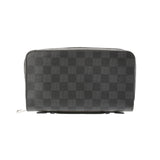 LOUIS VUITTON ルイヴィトン ダミエ グラフィット ジッピー XL 黒/グレー N41503 メンズ ダミエグラフィットキャンバス 長財布 Bランク 中古 銀蔵