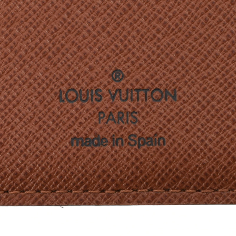 LOUIS VUITTON Louis Vuitton Monogram Agenda View Low Brown R20001 Unisex Monogram Canvas Notebook Cover A Rank used Ginzo