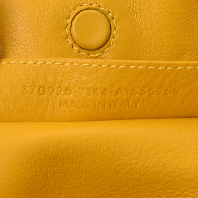 BALENCIAGA Balenciaga Paper A6 2WAY Bag Yellow 370926 Ladies Calf Handbag AB Rank Used Ginzo