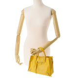 BALENCIAGA Balenciaga Paper A6 2WAY Bag Yellow 370926 Ladies Calf Handbag AB Rank Used Ginzo