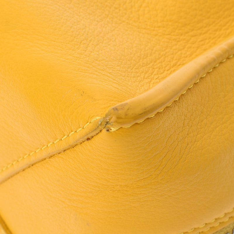 BALENCIAGA Balenciaga Paper A6 2WAY Bag Yellow 370926 Ladies Calf Handbag AB Rank Used Ginzo