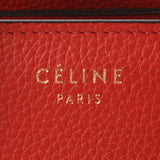 CELINE セリーヌ ラゲージ マイクロショッパー 赤 167793 レディース カーフ ハンドバッグ ABランク 中古 銀蔵