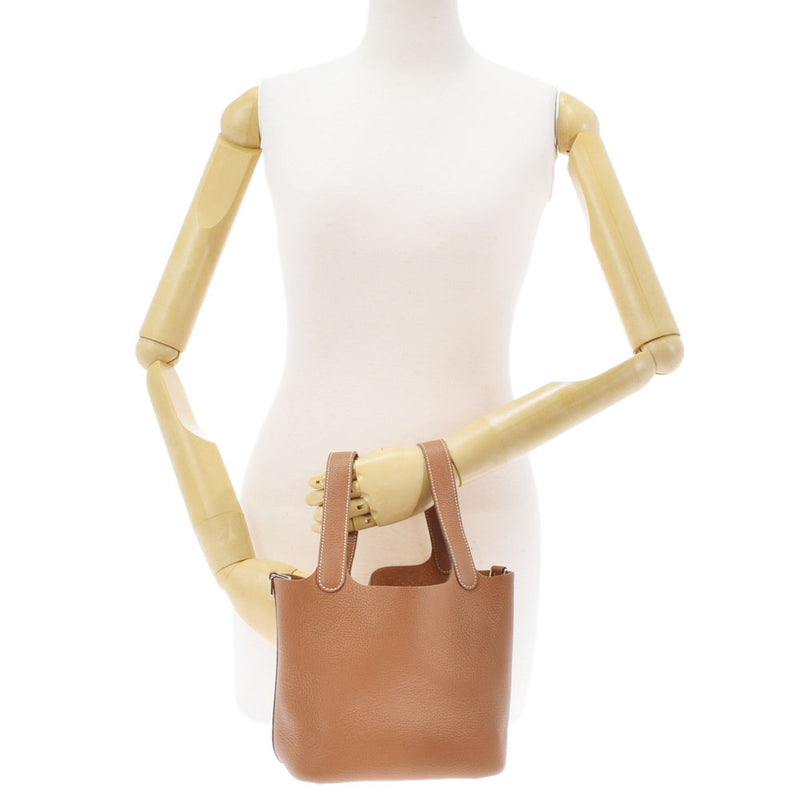 HERMES Hermes Picotan Lock PM Gold Silver Bracket □ M engraved (around 2009) Ladies Toryon Lemance Handbag A Rank used Ginzo