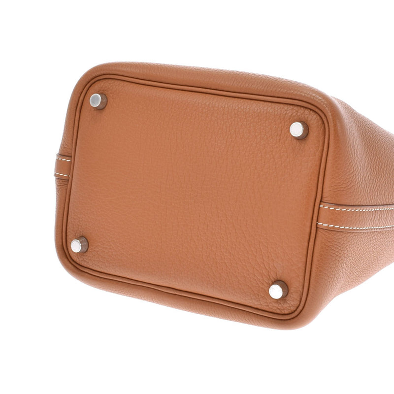 HERMES Hermes Picotan Lock PM Gold Silver Bracket □ M engraved (around 2009) Ladies Toryon Lemance Handbag A Rank used Ginzo