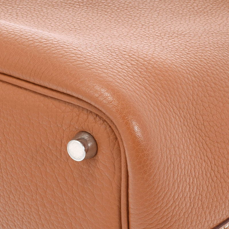 HERMES Hermes Picotan Lock PM Gold Silver Bracket □ M engraved (around 2009) Ladies Toryon Lemance Handbag A Rank used Ginzo