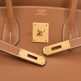 HERMES Hermes Birkin 35 Gold Gold Bracket □ J engraved (around 2006) Unisex Vo Epson Handbag A Rank used Ginzo