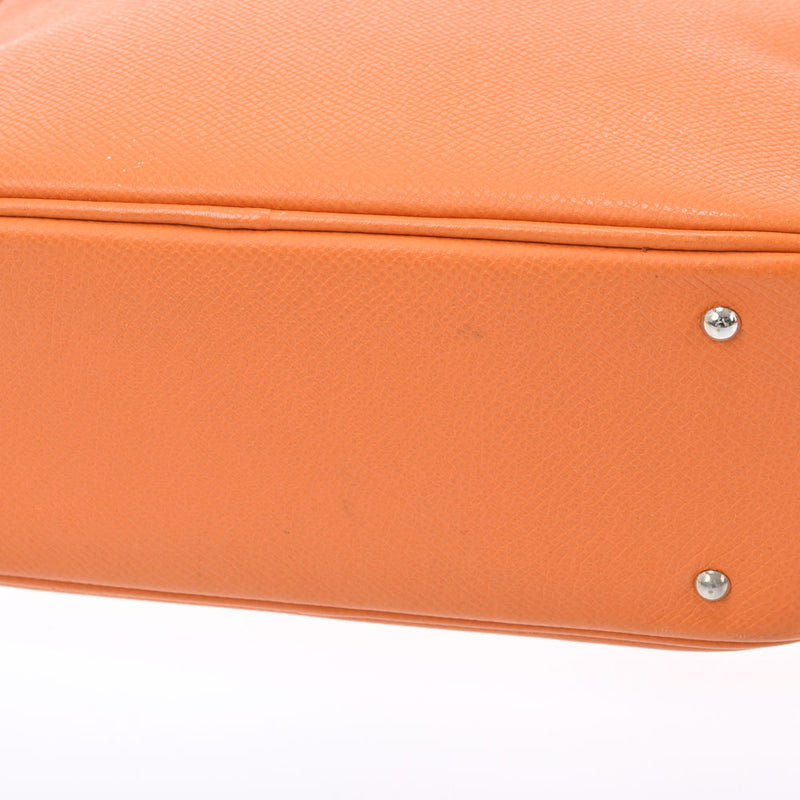 HERMES Hermes Mini Prum Orange Silver Bracket □ J engraved (around 2006) Ladies Vo Epson Handbag B Rank Used Ginzo