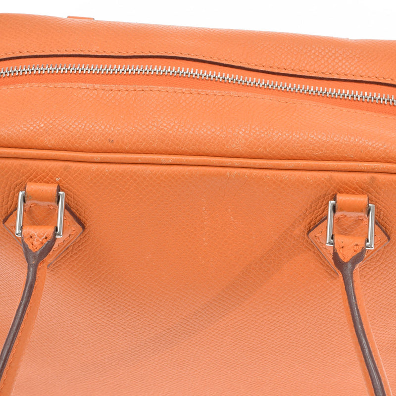 HERMES Hermes Mini Prum Orange Silver Bracket □ J engraved (around 2006) Ladies Vo Epson Handbag B Rank Used Ginzo