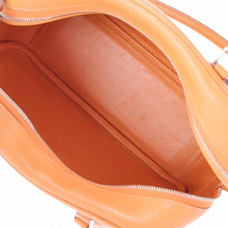 HERMES Hermes Mini Prum Orange Silver Bracket □ J engraved (around 2006) Ladies Vo Epson Handbag B Rank Used Ginzo