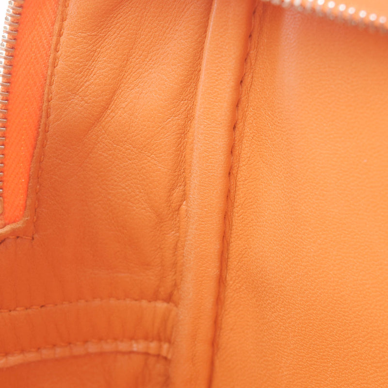 HERMES Hermes Mini Prum Orange Silver Bracket □ J engraved (around 2006) Ladies Vo Epson Handbag B Rank Used Ginzo