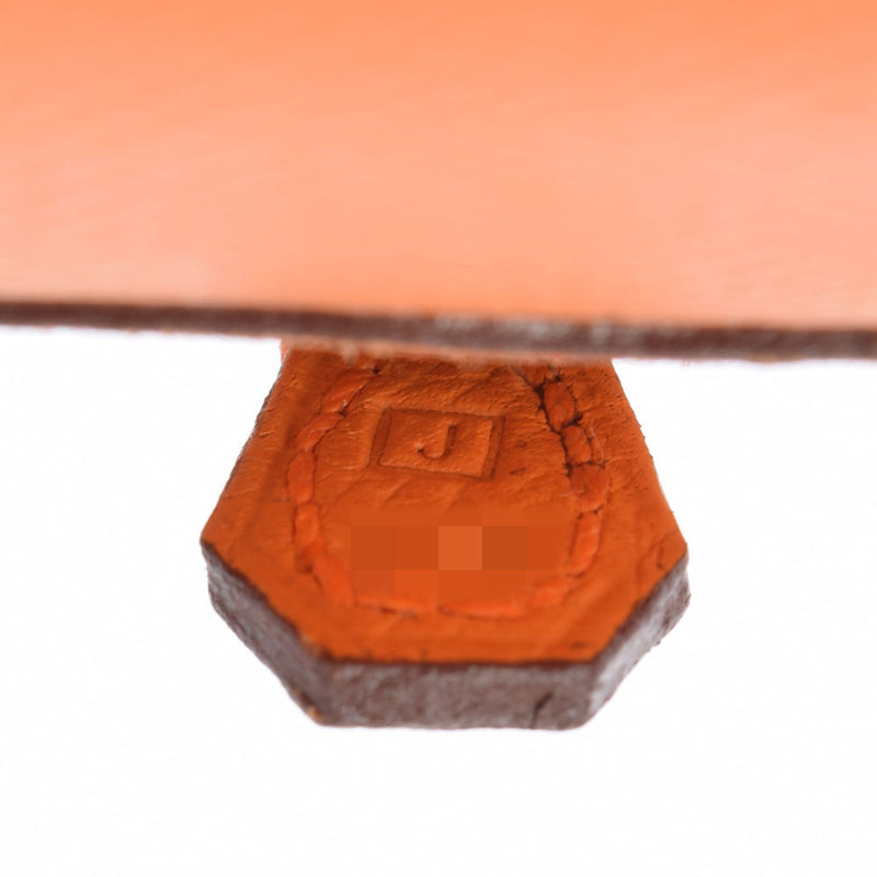 HERMES Hermes Mini Prum Orange Silver Bracket □ J engraved (around 2006) Ladies Vo Epson Handbag B Rank Used Ginzo
