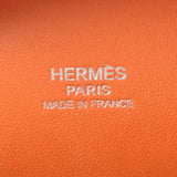 HERMES Hermes Mini Prum Orange Silver Bracket □ J engraved (around 2006) Ladies Vo Epson Handbag B Rank Used Ginzo